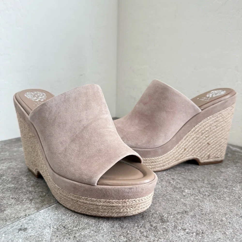 NEW Vince Camuto Brissia Mule Truffle Taupe Women’s Size‎ 10